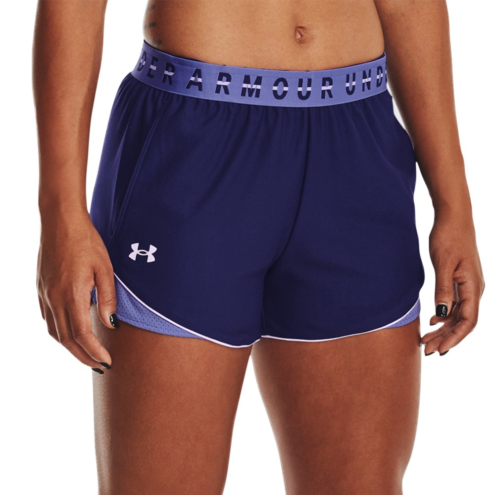 Шорты женские Under Armour UA Play Up CB Short синие 1376987-468 изображение 1