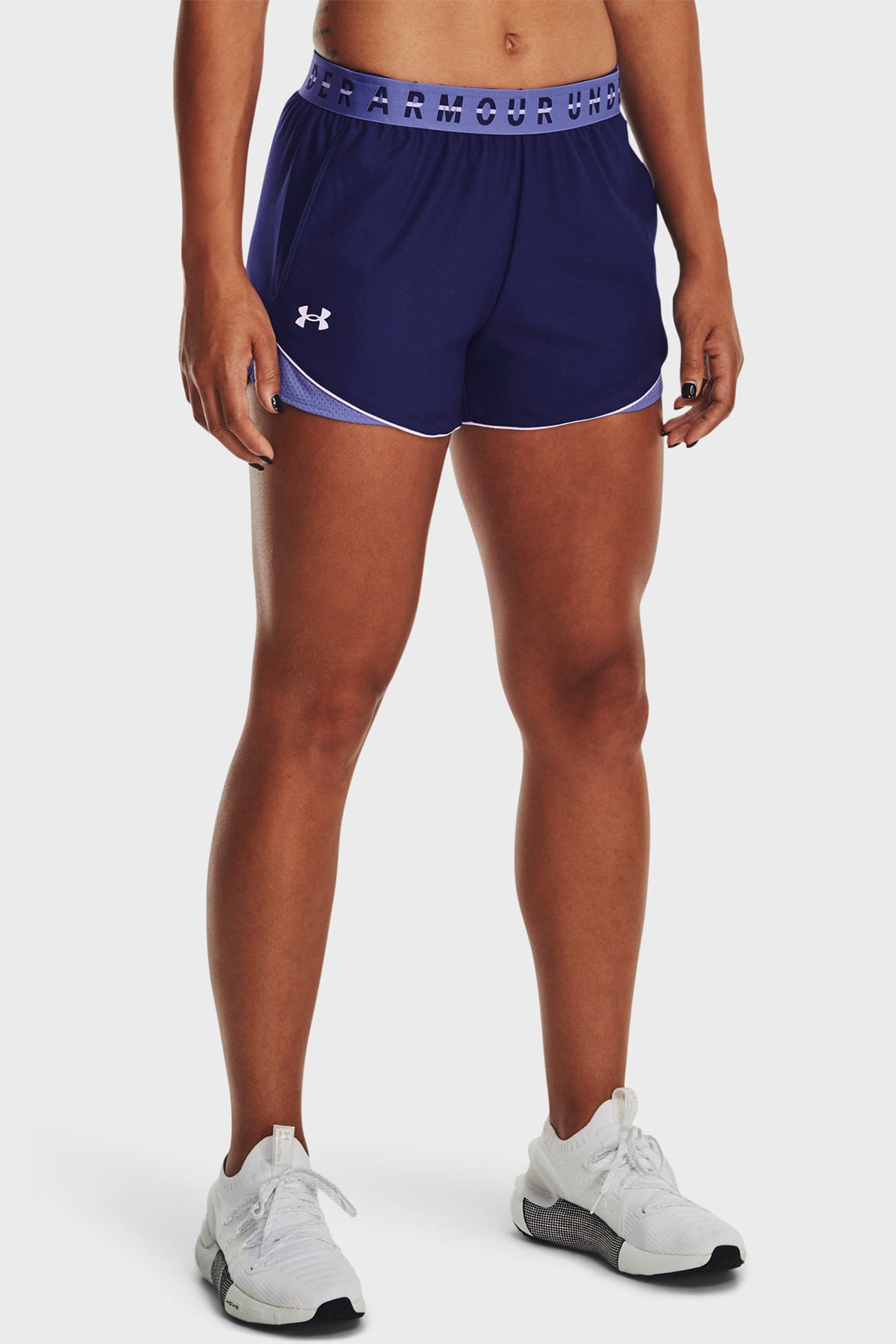 Шорты женские Under Armour UA Play Up CB Short синие 1376987-468 изображение 2