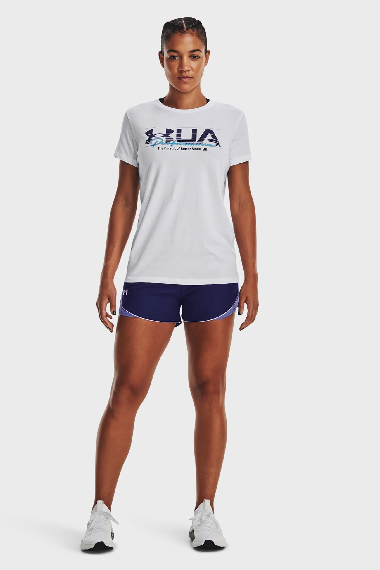 Шорты женские Under Armour UA Play Up CB Short синие 1376987-468 изображение 3