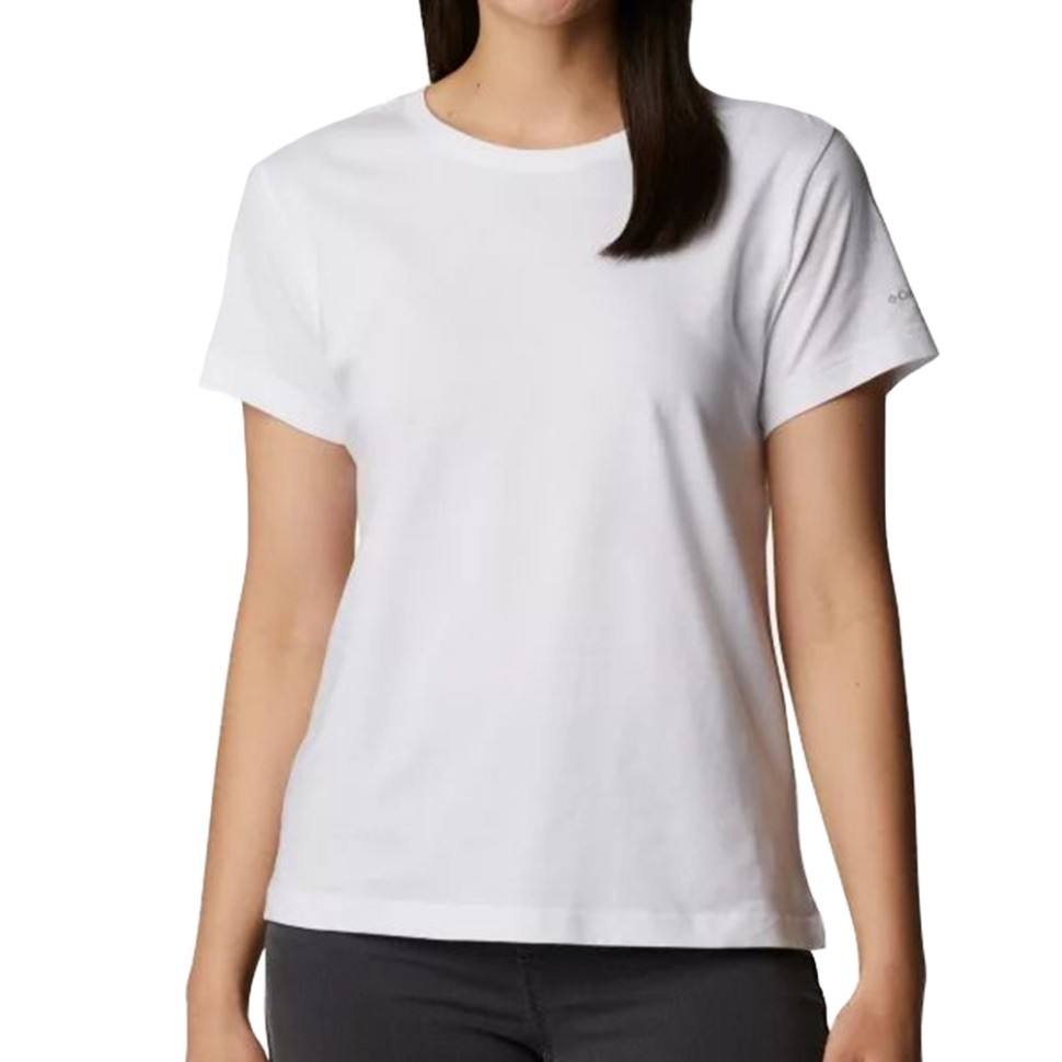 Футболка женская Columbia Sapphire Point™ Short Sleeve Tee белая 1992021-100 изображение 1