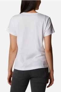 Футболка женская Columbia Sapphire Point™ Short Sleeve Tee белая 1992021-100 изображение 4