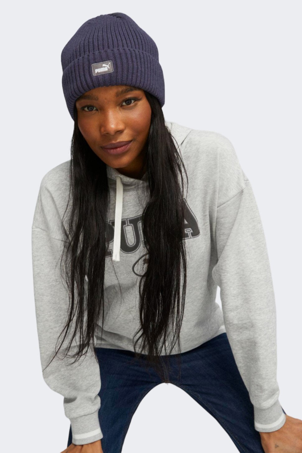 Шапка Puma Classic Cuff Beanie синя 02482602 — фото 5