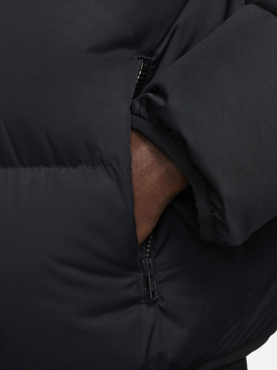 Куртка чоловіча Nike M NK CLUB PUFFER JKT чорна FB7368-010 — фото 4