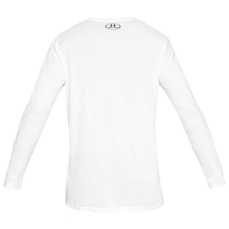 Футболка мужская Under Armour SPORTSTYLE LOGO LS белая 1329283-100 изображение 2