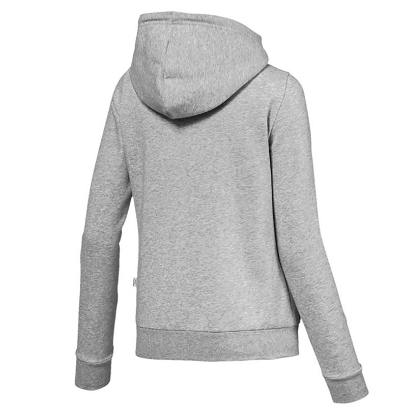Толстовка женская Puma Essentials Fleece Hooded серая 85181104 изображение 2