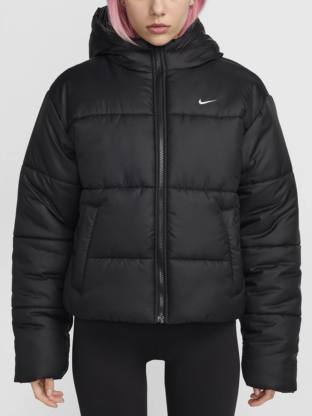 Куртка жіноча Nike W NSW TF SYNFL NK CLSC PFR чорна FZ5899-010 изображение 5