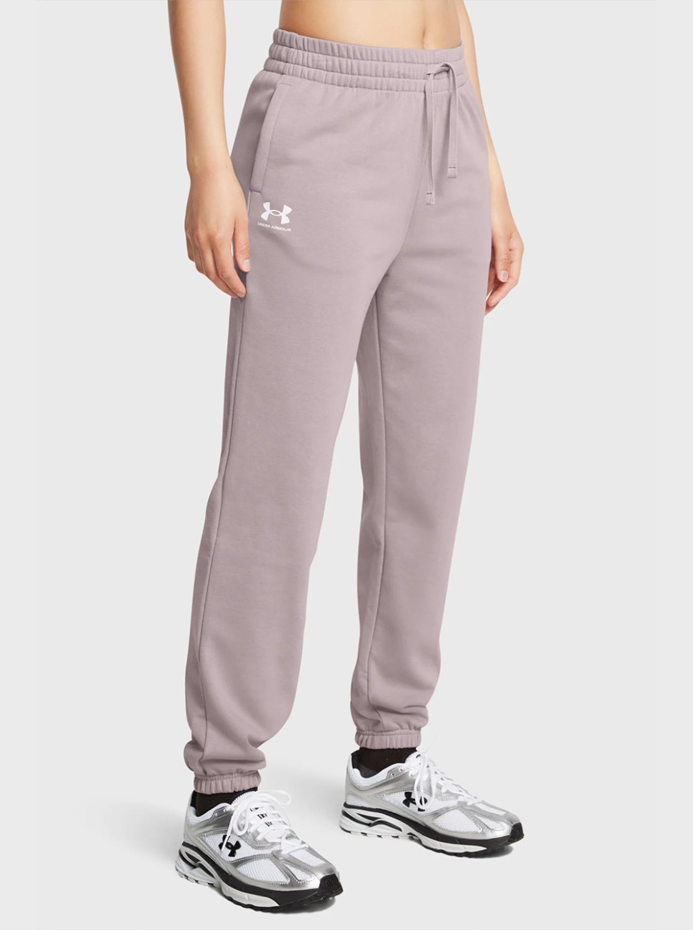 Штани жіночі Under Armour UA Rival Terry Jogger сірі 1382735-015 — фото 2