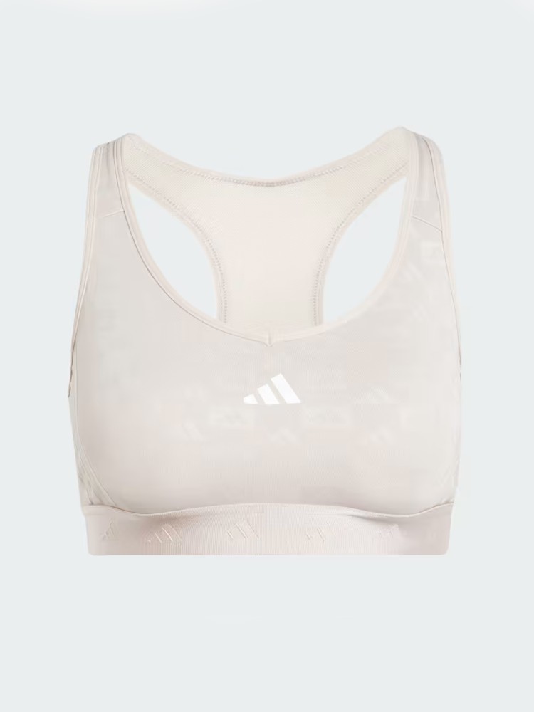Бра жіночий Adidas PWR MS HYGLM Q4 бежевий IX3195 изображение 5