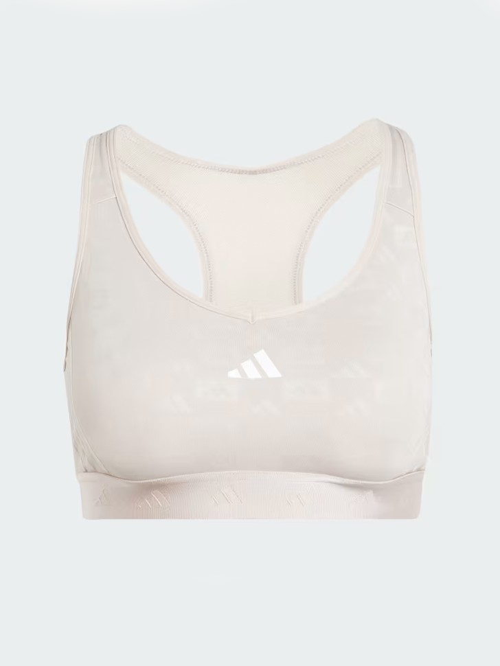 Бра жіночий Adidas PWR MS HYGLM Q4 бежевий IX3195 изображение 5