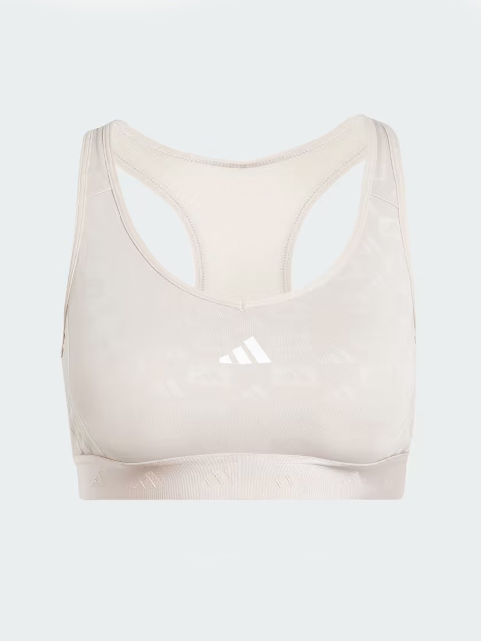 Бра жіночий Adidas PWR MS HYGLM Q4 бежевий IX3195 — фото 5