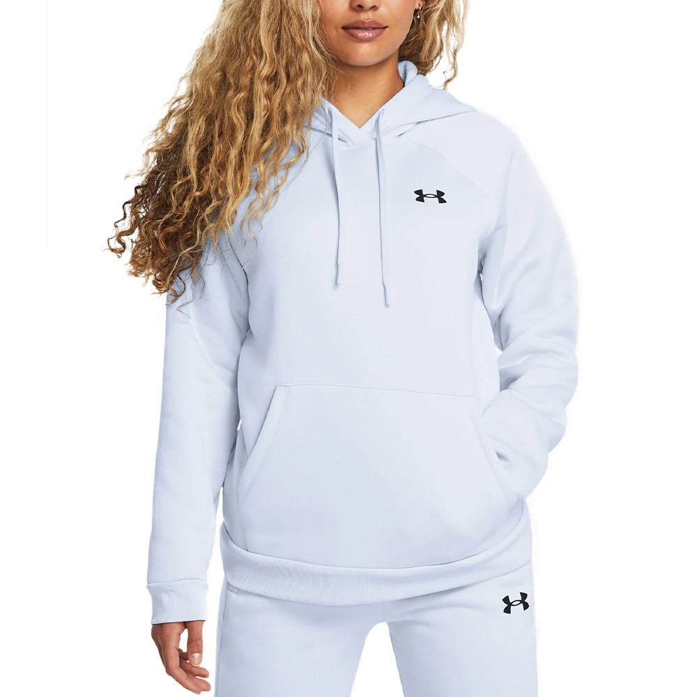 Толстовка женская Under Armour UA Armour Fleece Hoodie голубая 1386507-464