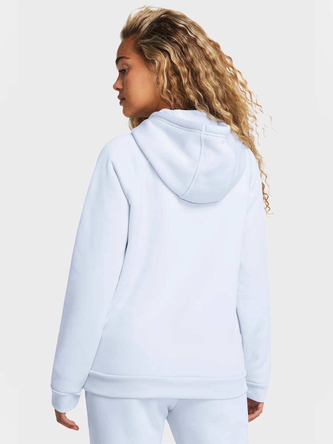 Толстовка женская Under Armour UA Armour Fleece Hoodie голубая 1386507-464 изображение 3
