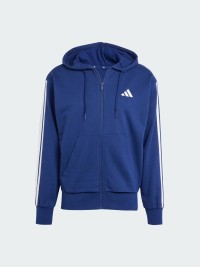 Толстовка чоловіча Adidas M 3S FT FZ HD синя JE6341 изображение 8