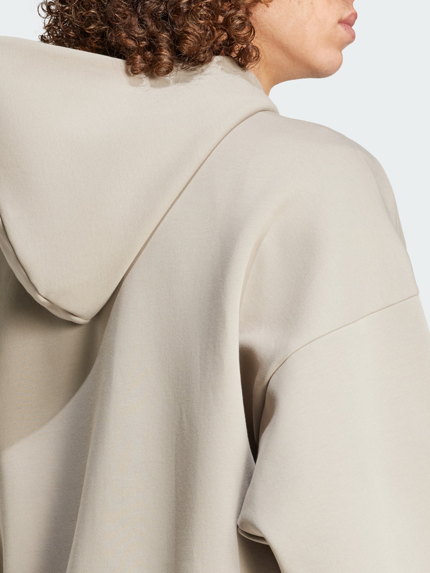 Толстовка мужская Adidas M FI SL FZ бежевая JD4947 изображение 6