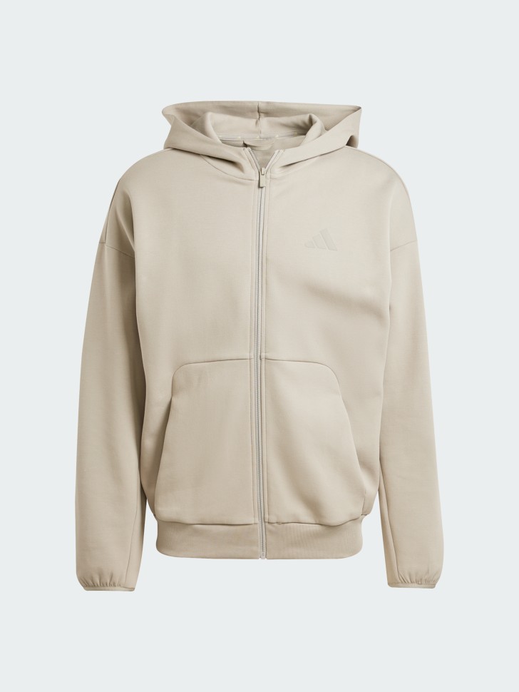 Толстовка мужская Adidas M FI SL FZ бежевая JD4947 изображение 7
