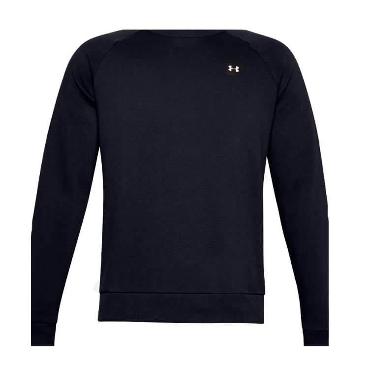 Толстовка чоловіча Under Armour Rival Fleece Crew чорна 1357096-001 изображение 1