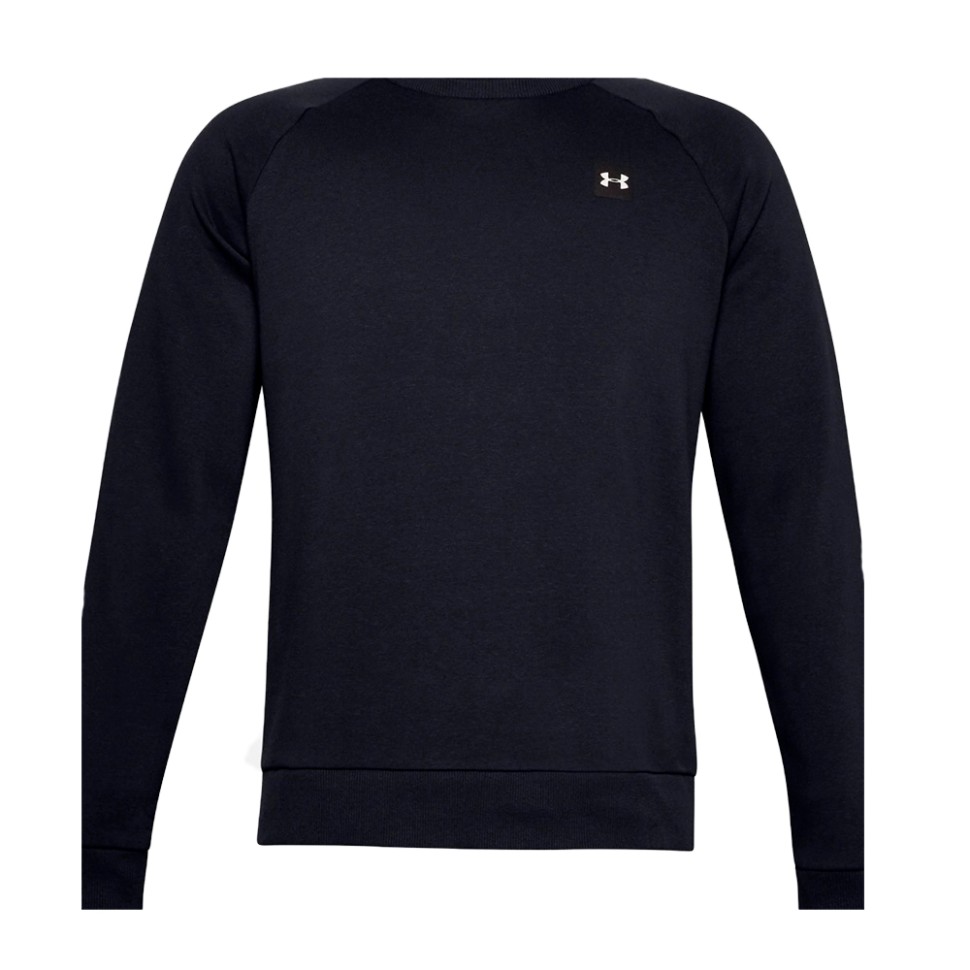 Толстовка чоловіча Under Armour Rival Fleece Crew чорна 1357096-001 — фото 1