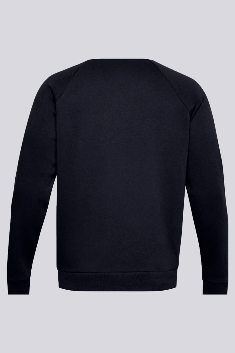 Толстовка чоловіча Under Armour Rival Fleece Crew чорна 1357096-001 изображение 3