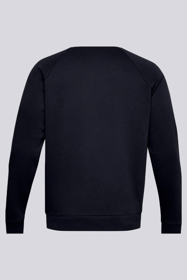 Толстовка чоловіча Under Armour Rival Fleece Crew чорна 1357096-001 изображение 3