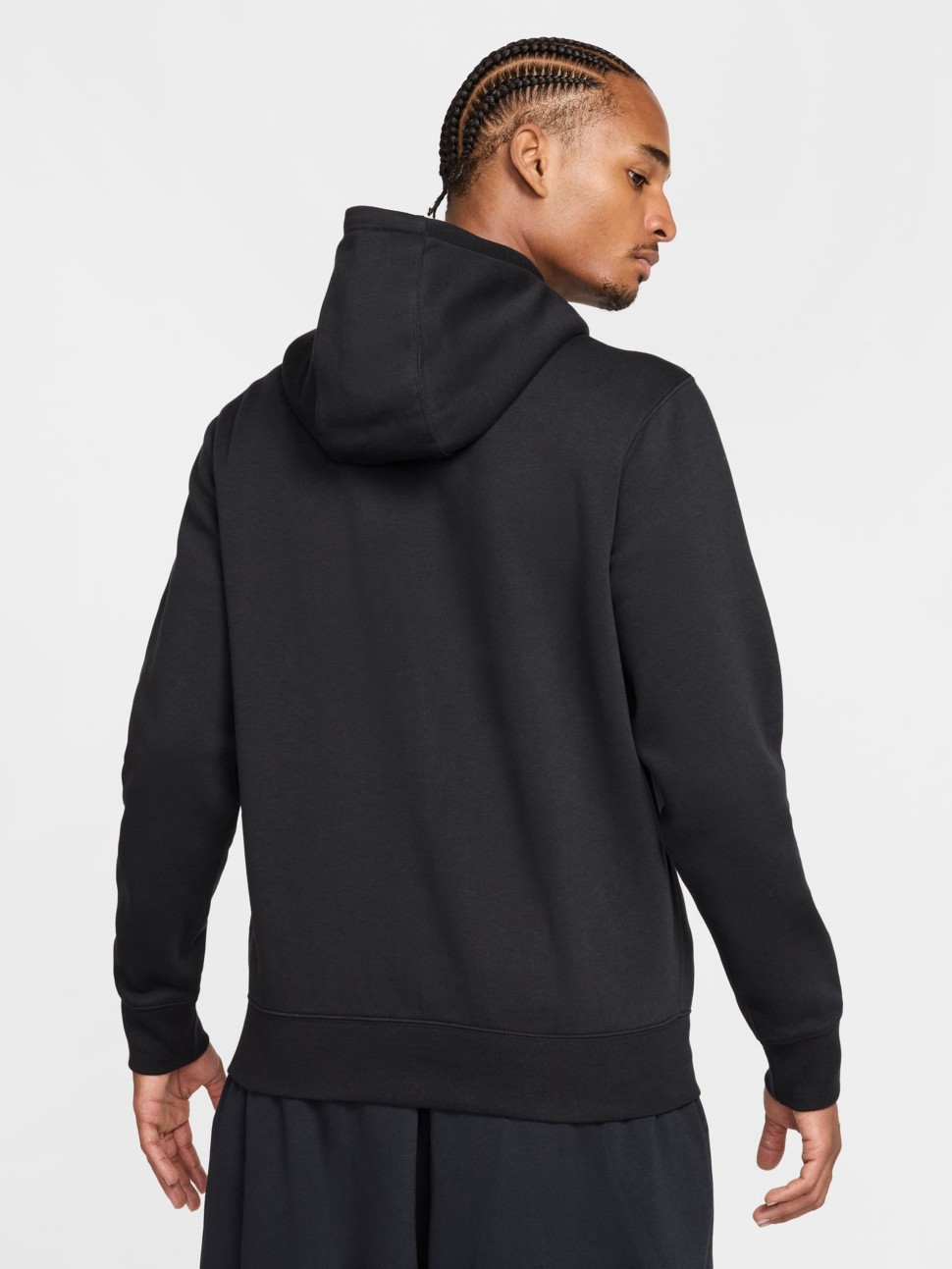 Толстовка чоловіча Nike M NK CLUB BB FZ HOODIE чорна FN3861-010 — фото 3