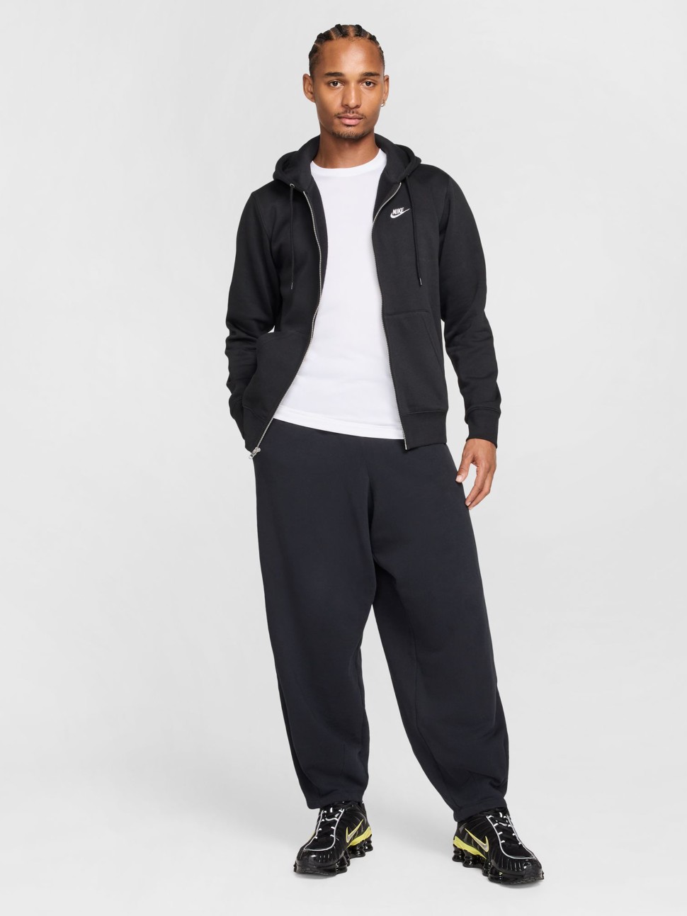 Толстовка чоловіча Nike M NK CLUB BB FZ HOODIE чорна FN3861-010 — фото 8