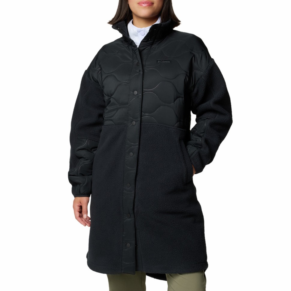 Куртка жіноча Columbia Cloud Point™ Long Fleece чорна 2095081-010 — фото 1