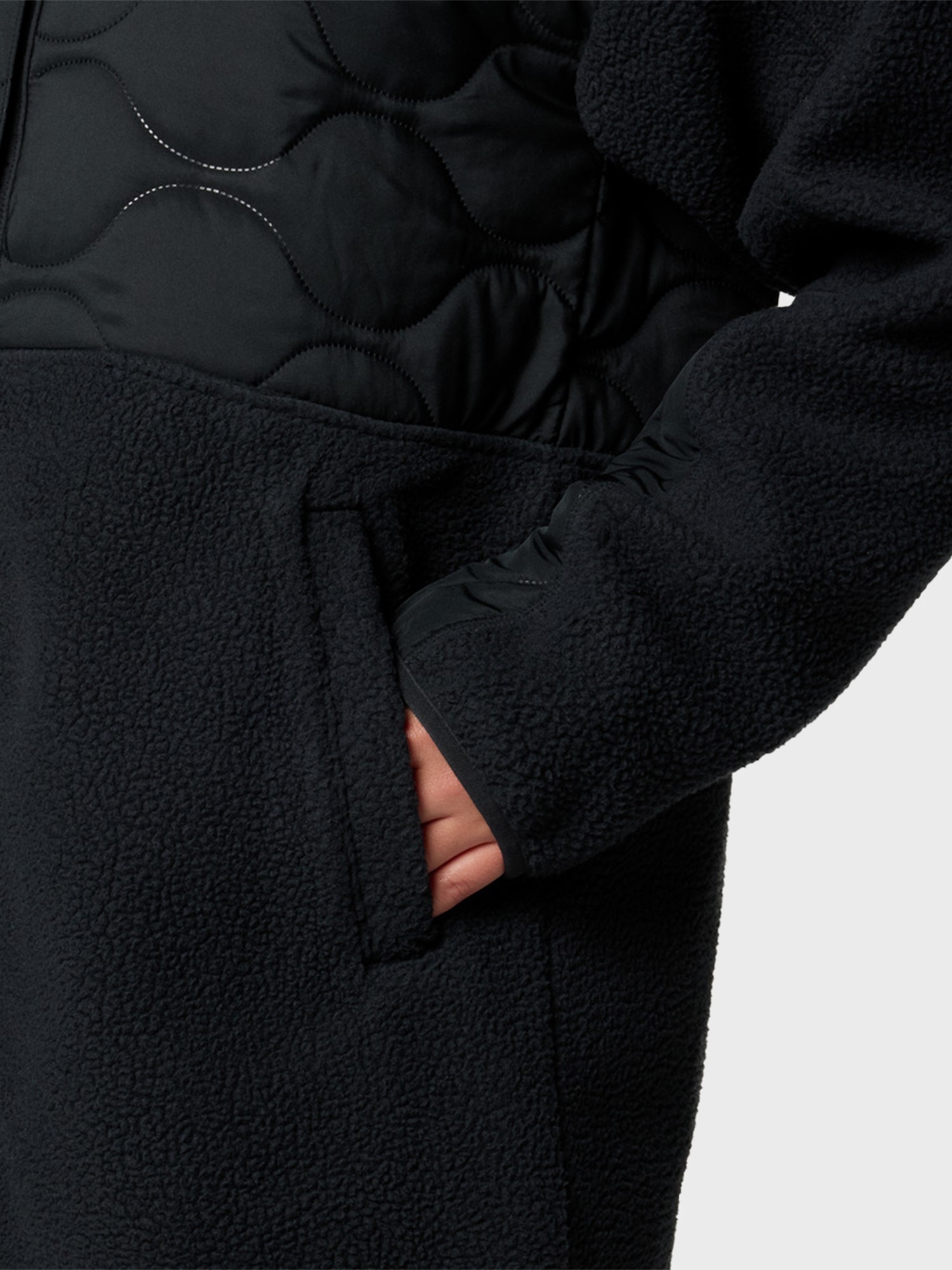 Куртка женская Columbia Cloud Point™ Long Fleece черная 2095081-010 изображение 7