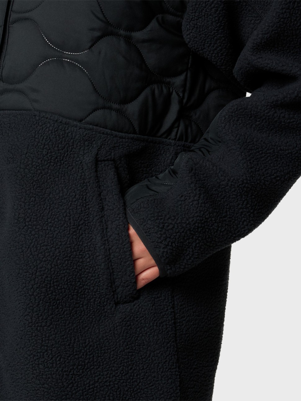 Куртка жіноча Columbia Cloud Point™ Long Fleece чорна 2095081-010 — фото 7