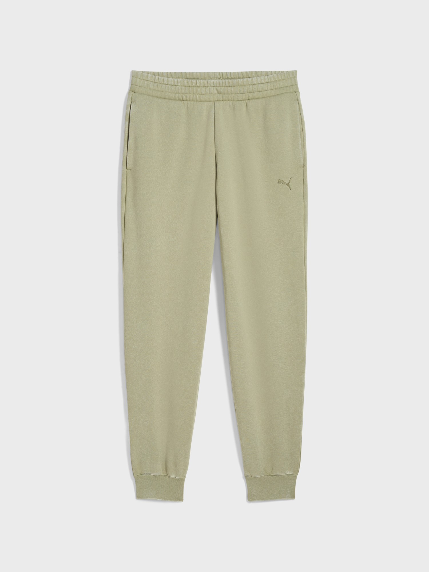 Штани жіночі Puma ESS ELEVATED Wash Sweatpants оливкові 68810482 изображение 5