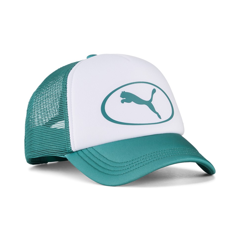 Бейсболка Puma ESS Trucker Cap зелена 02697603 — фото 1