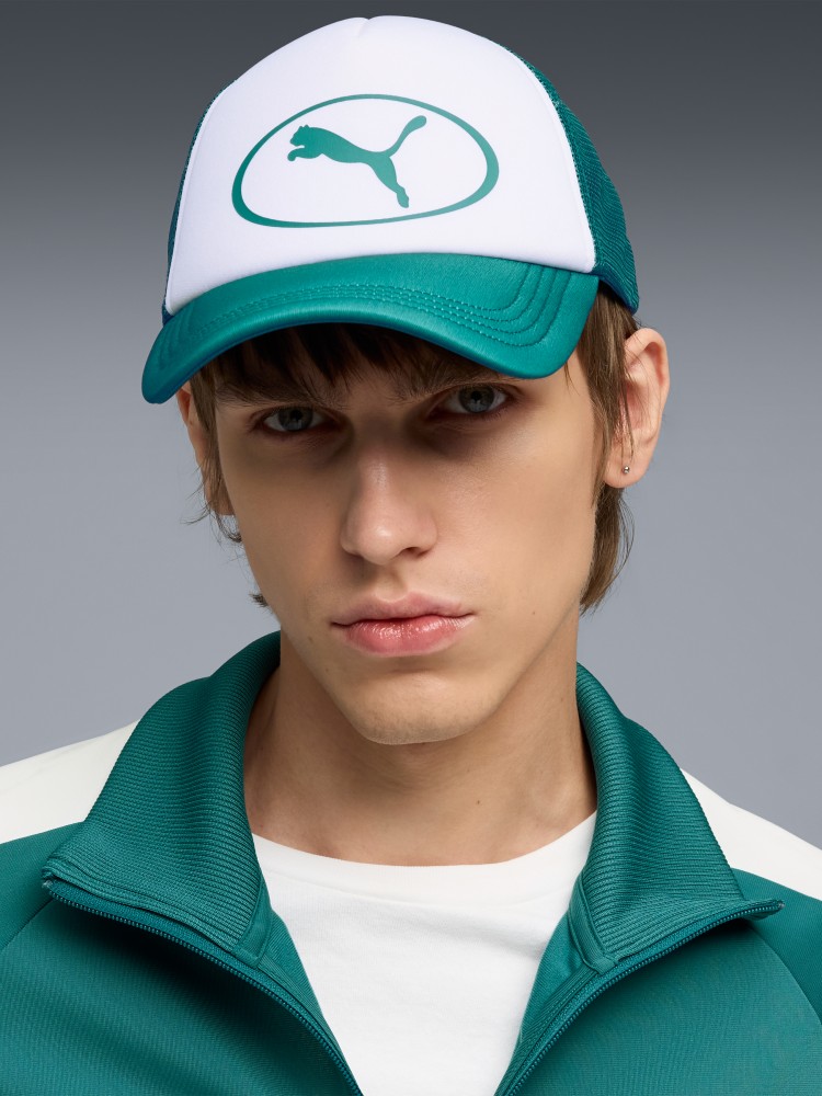 Бейсболка Puma ESS Trucker Cap зелена 02697603 изображение 4