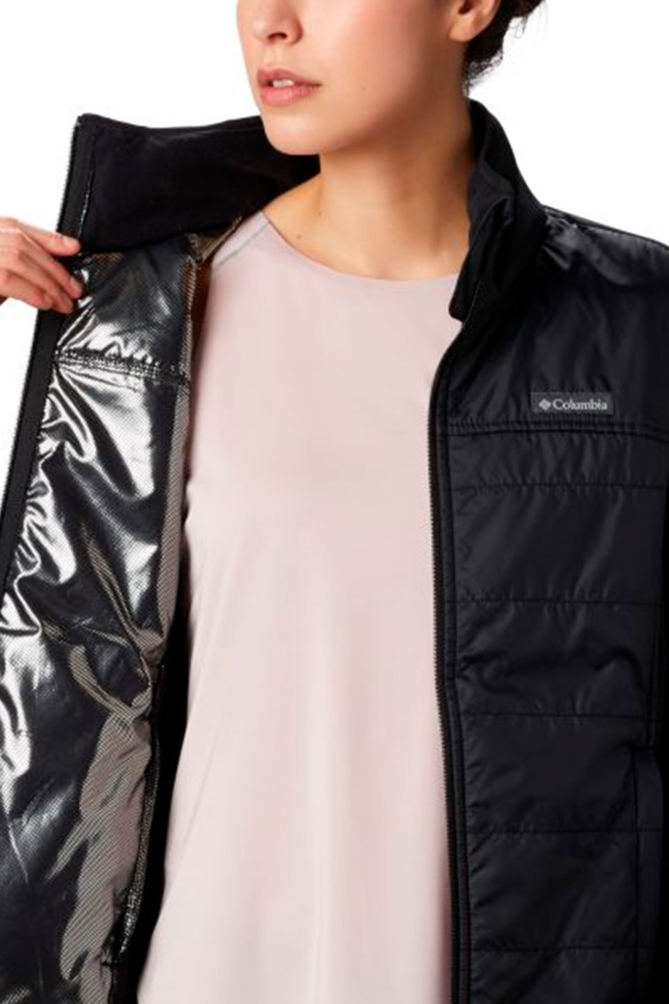 Толстовка жіноча Columbia  BASIN BUTTE™ FLEECE FULL ZIP  чорна 1861081-010 — фото 4