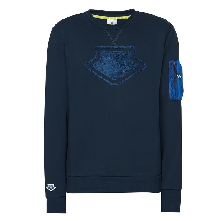 Толстовка чоловіча Arena Crew Neck Team Чорний 004855-770  изображение 1