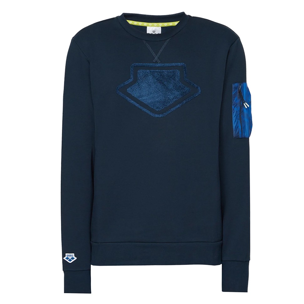 Толстовка чоловіча Arena Crew Neck Team Чорний 004855-770  изображение 1