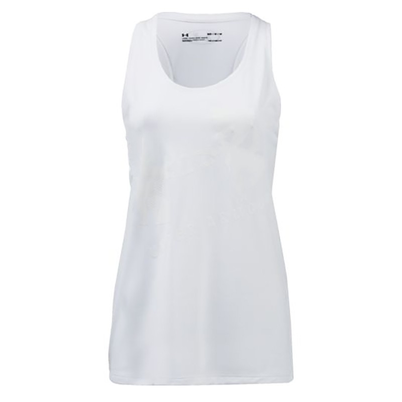 Майка женская Under Armour Tech Graphic Tank белая 1305417-100 изображение 1