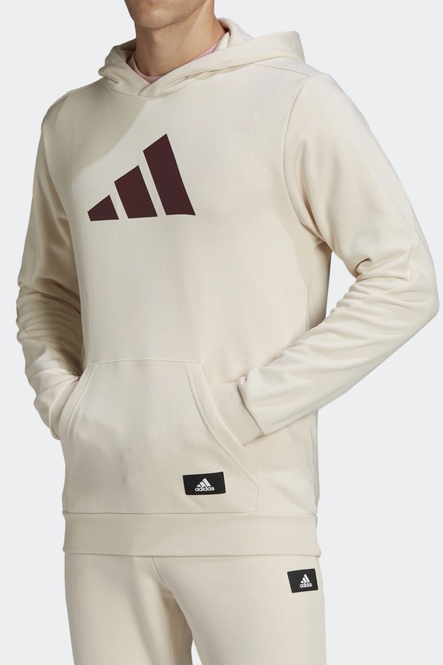 Толстовка мужская Adidas M Fi 3Bar Oh бежевая HA1411 изображение 2