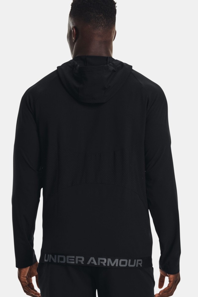 Ветровка мужская Under Armour Ua Wvn Perforated Wndbreaker черная 1370499-001 изображение 3
