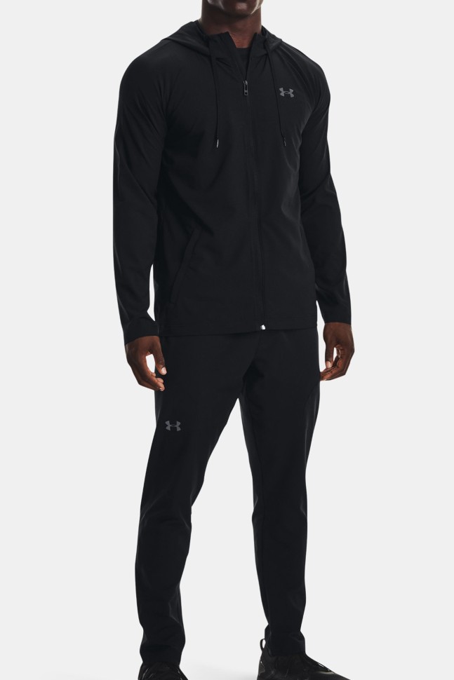 Ветровка мужская Under Armour Ua Wvn Perforated Wndbreaker черная 1370499-001 изображение 4