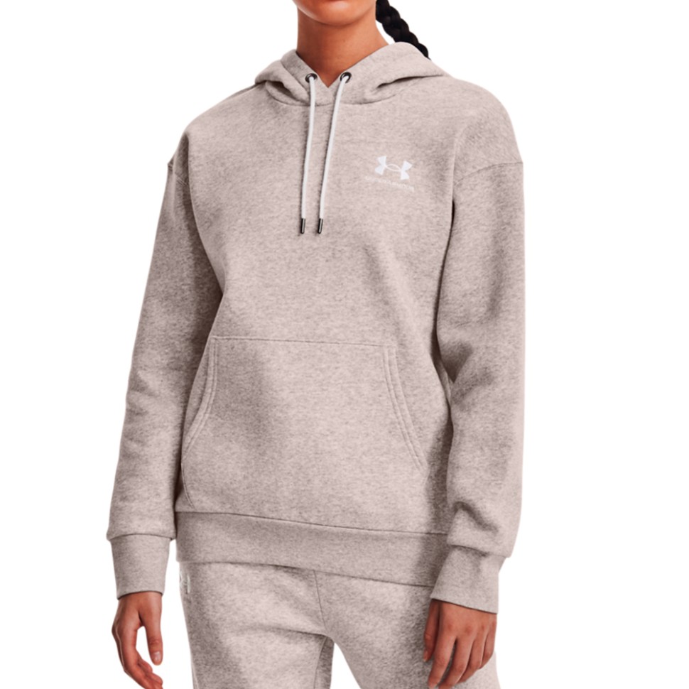 Толстовка женская Under Armour Essential Fleece Hoodie серая 1373033-592 изображение 1