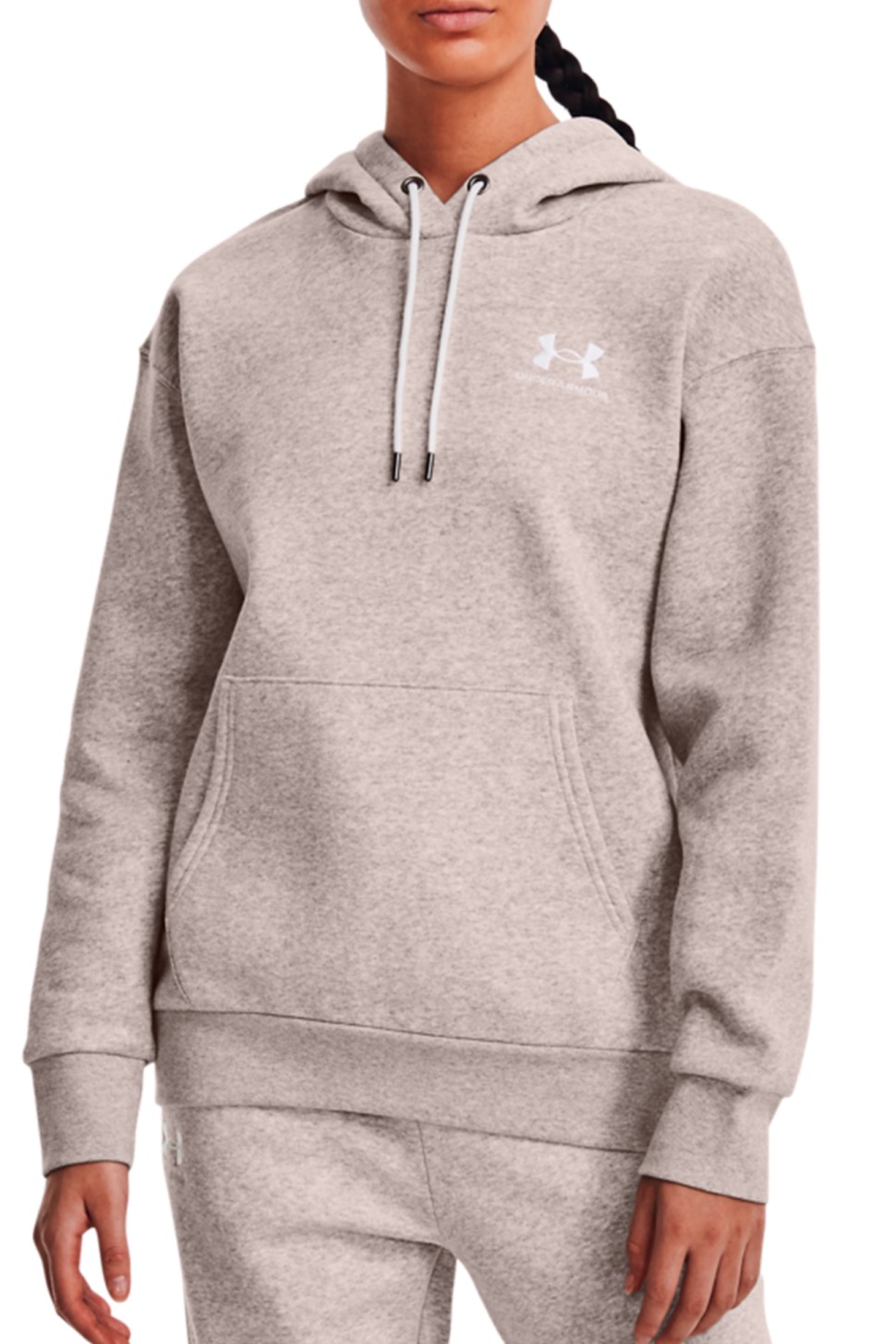 Толстовка жіноча Under Armour Essential Fleece Hoodie сіра 1373033-592 — фото 2