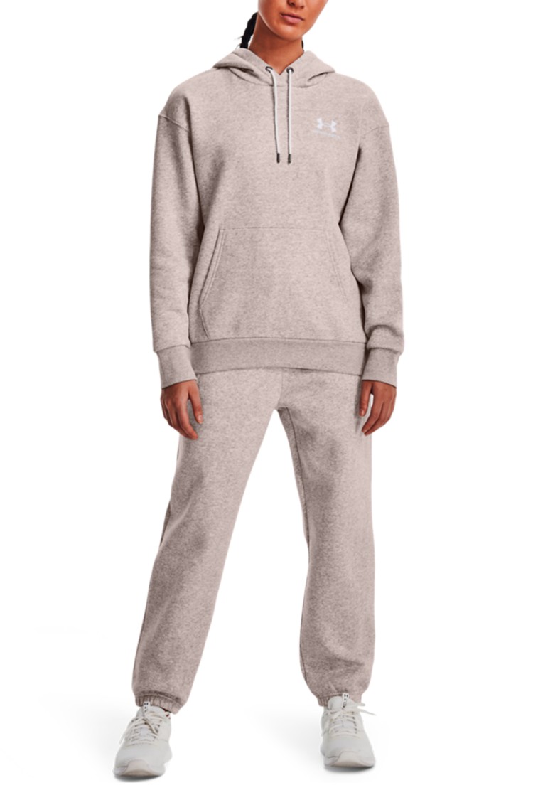 Толстовка женская Under Armour Essential Fleece Hoodie серая 1373033-592 изображение 3