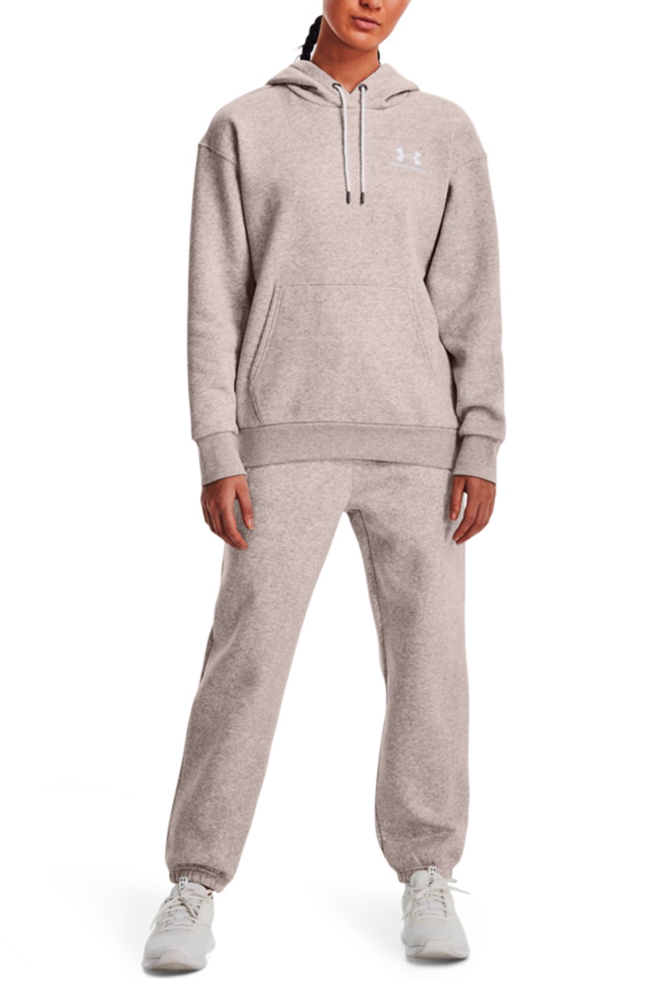 Толстовка жіноча Under Armour Essential Fleece Hoodie сіра 1373033-592 — фото 3
