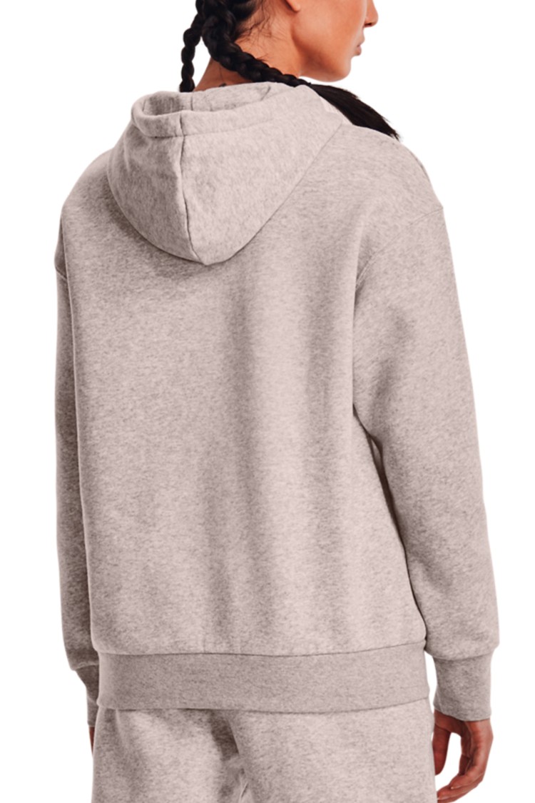 Толстовка женская Under Armour Essential Fleece Hoodie серая 1373033-592 изображение 5