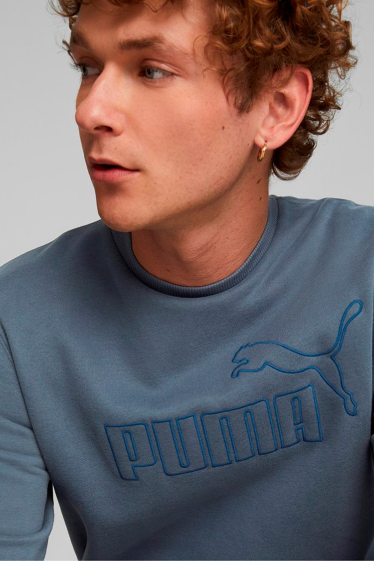 Толстовка чоловіча Puma ESS ELEVATED Crew синя 84988518 изображение 5