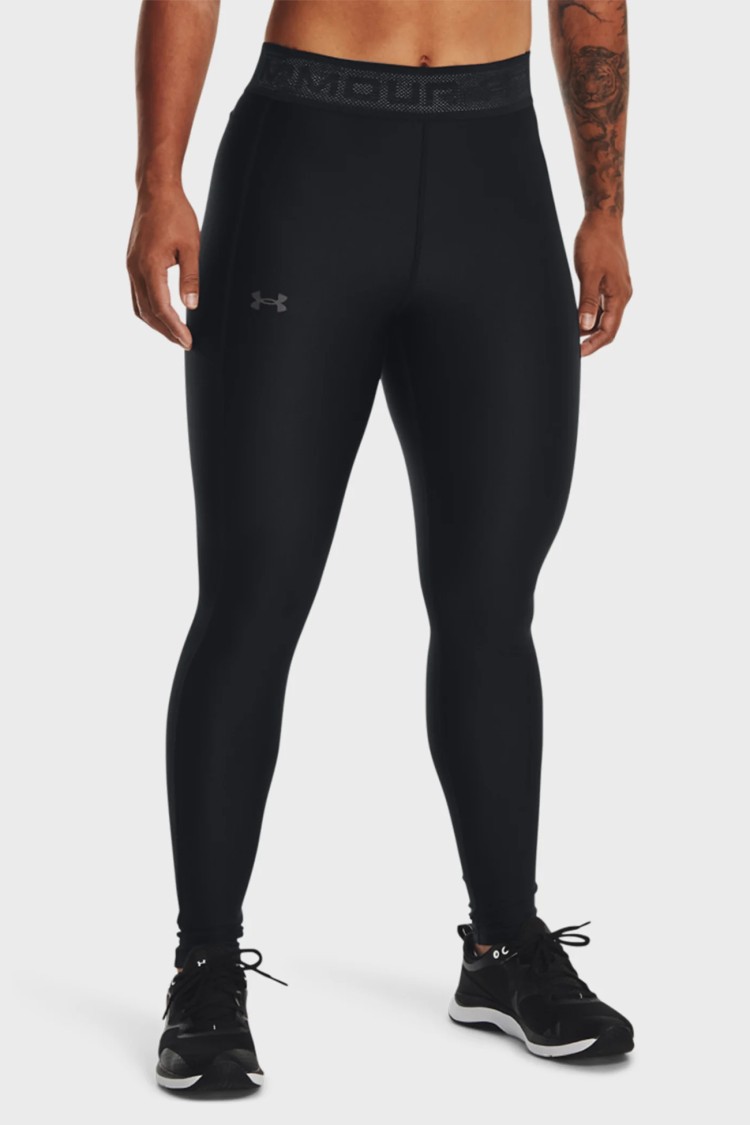 Леггинсы женские Under Armour Armour Branded WB Leg черные 1377089-001 изображение 2