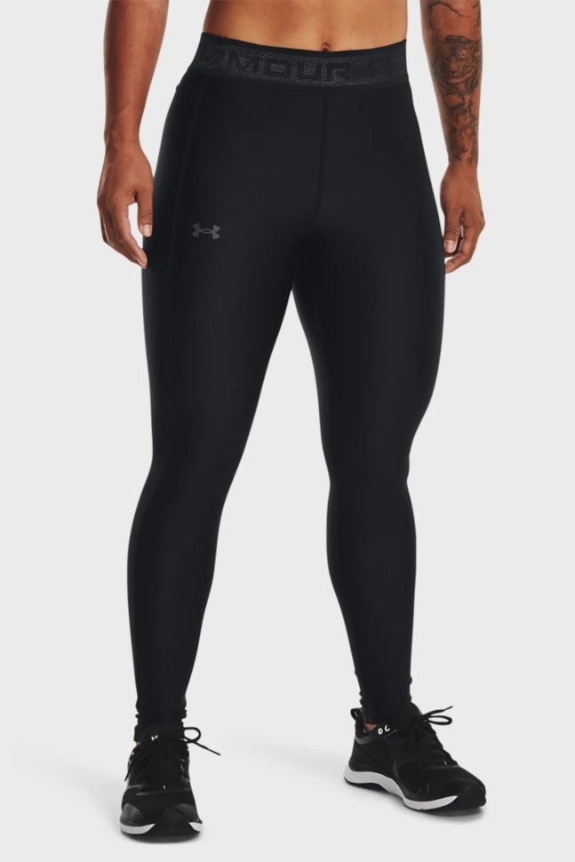 Леггинсы женские Under Armour Armour Branded WB Leg черные 1377089-001 изображение 2