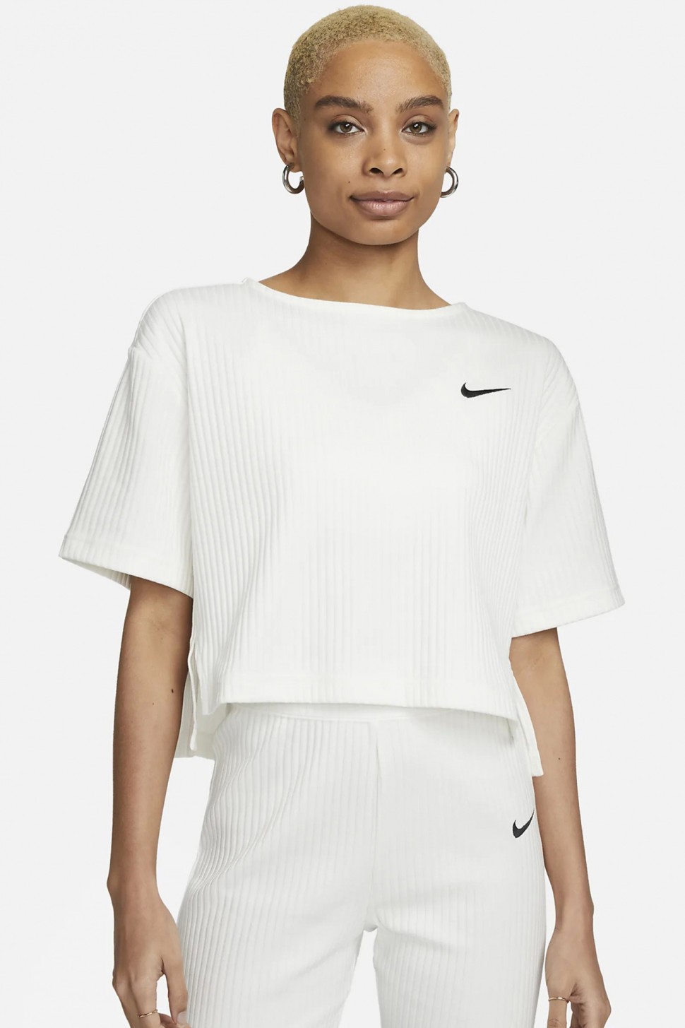 Футболка жіноча Nike W NSW RIB JRSY SS TOP молочна DV7870-133 — фото 2