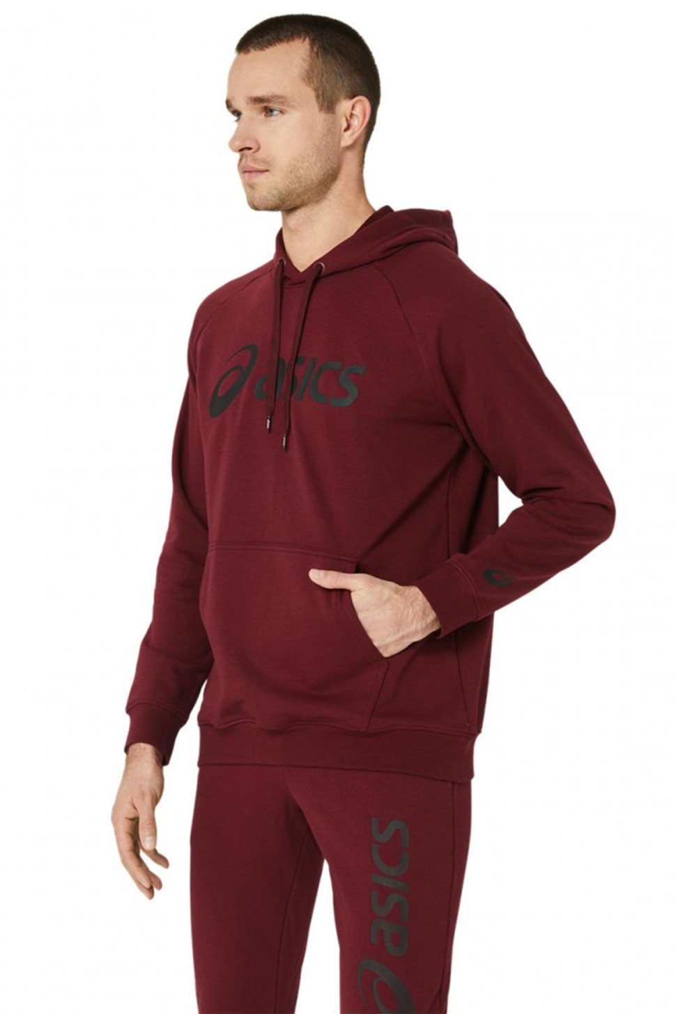 Толстовка чоловіча Asics BIG ASICS OTH HOODIE червона 2031A984-603 — фото 2