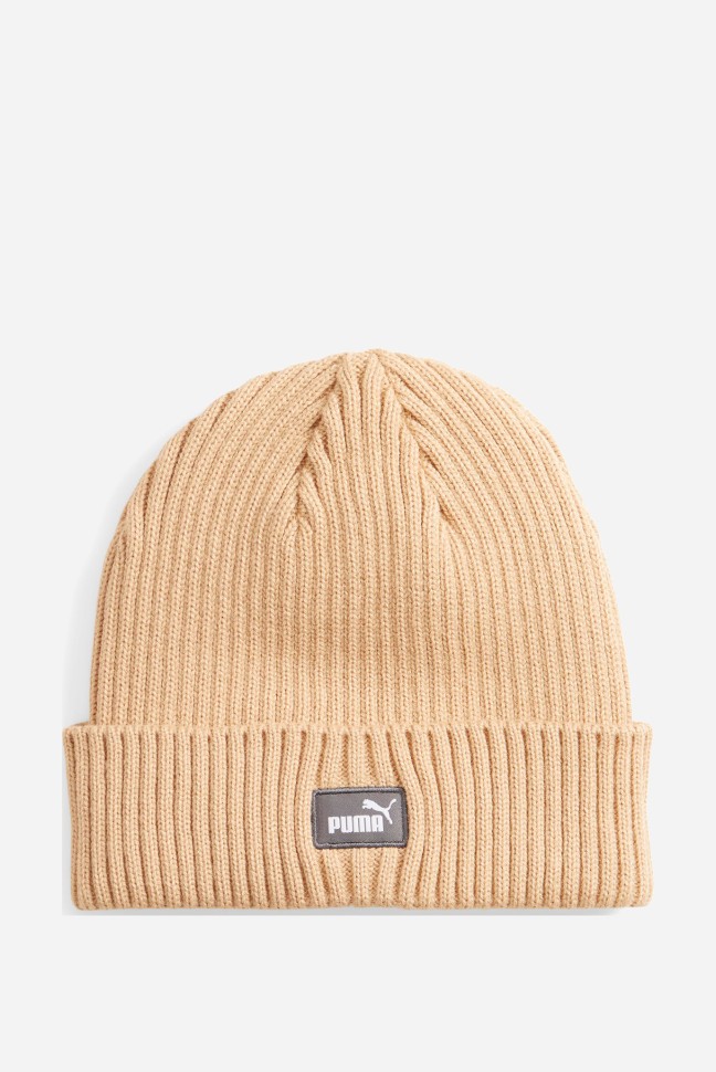 Шапка   Puma Classic Cuff Beanie бежевая 02482603 изображение 2