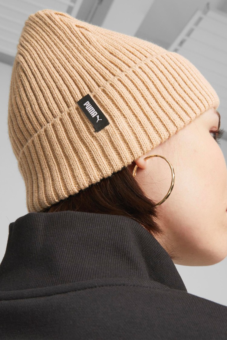 Шапка   Puma Classic Cuff Beanie бежевая 02482603 изображение 5